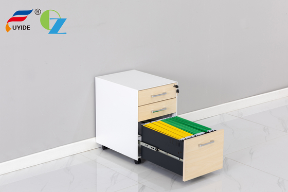Office Furniture Steel Metal 3 Drawers Filing Cabinet Mobile For A4 File