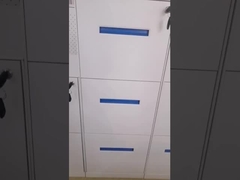 5mm Edge Vertical 3 Drawer Filing Cabinet Vertical Steel Filing Cabinet With Hanging Bar