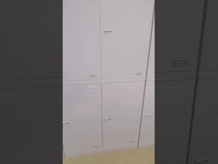 H1850*W900*D450mm Flush 4 Door Metal Lockers Staff Metal Storage Wardrobe Frameless