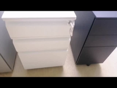 Goose Neck 3 Drawer Mobile Pedestal Steel Office Pedestal Cabinet 0.6mm