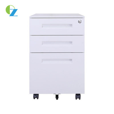 Anti Tilt  3 Drawer Mobile Pedestal Cabinet For A4 File With Lock D520MM