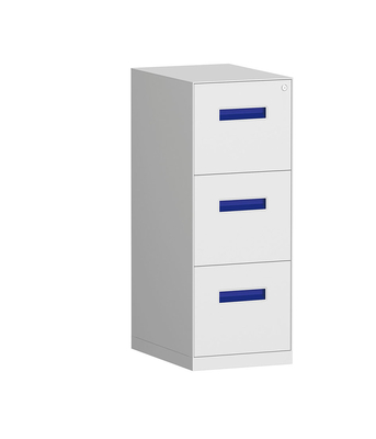 5mm Edge Vertical 3 Drawer Filing Cabinet Vertical Steel Filing Cabinet With Hanging Bar