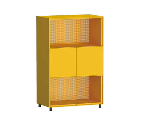 Up And Down Open Metal Swing Door Cabinet 5mm Slim Edge   RAL Color