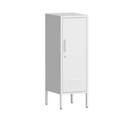 Single Door  Storage Cabinet With 2 Adjustable Shelf KD Structure