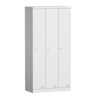 SPCC Material KD Structure 3 Door Steel Locker For Office