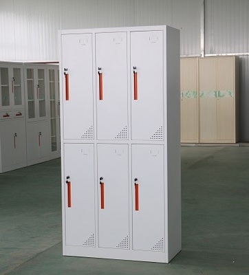 6 Door Cold Rolling Steel Office Lockers Oem / Odm