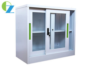 KD Structure Steel Office Cupboard , Two Glass Sliding Door Storage Cupboard