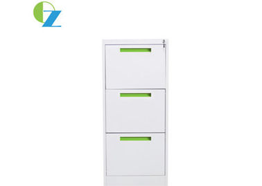 Three Drawers Vertical Steel Filing Cabinets Office Furniture Customized