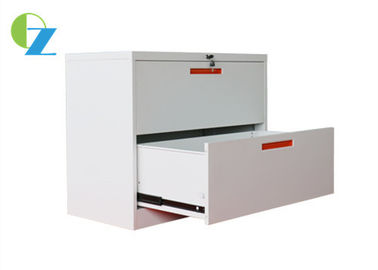 Steel Office Two Drawer Horizontal File Cabinet With Anti - Tilt Function