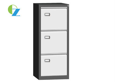 Professional Vertical Steel Filing Cabinets With Three Drawer Goose Neck Handle