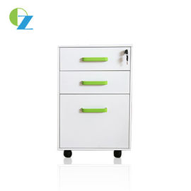 Mobile Pedestal 3 Drawer Steel File Cabinet For Office And School Use