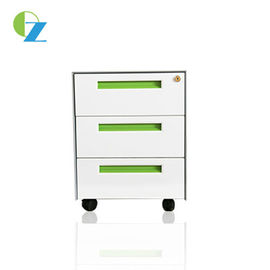 White 3 Drawer Office Mobile Pedestal File Cabinet Size Color CUSTOMIZED