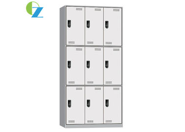 Durable Nine Doors Office Locker Cabinet With Ventilation Hole Rust Resisting