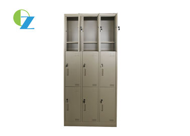 Durable Steel Locker Cupboard / Metal Luggage Locker for School Compartments Gym