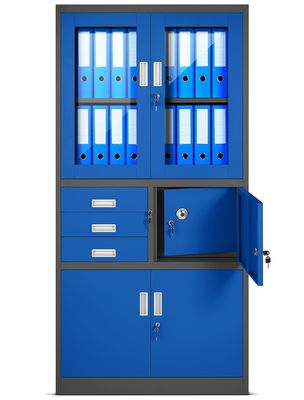 Metal Storage KD Structure Steel Office Cupboard 1850*900*400MM