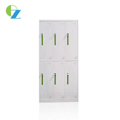 6 Doors Gym GB/T2009-2001 Metal Locker Cabinet Clothes Storage