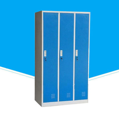 3 Door Thick 0.5mm Locker Room Cabinets For School Students