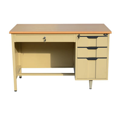 Multi Drawers Steel Executive Desk With RAL Color Knock Down