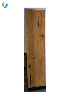 Elegent New Design Z Shape Door Wooden Material Locker White & Natural Oak