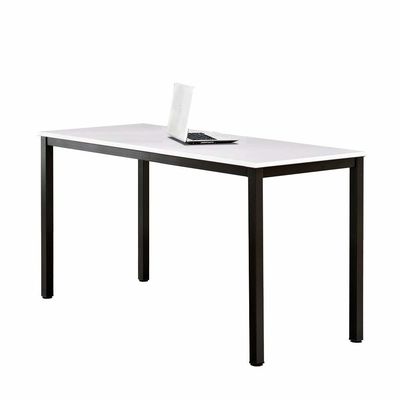 Metal Steel Home Office Single Wooden Computer Table White W1800 D800 H750MM