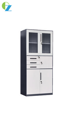 Thickness 0.5-1mm 3 Drawer Metal File Cabinet KD Structure