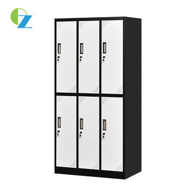 Swimming Pool Lateral Steel Metal Locker Cupboard 6 Door D450mm