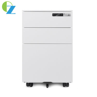 Electronic Password Lock 3 Drawer Rolling File Cabinet Movable Drawer Cabinet