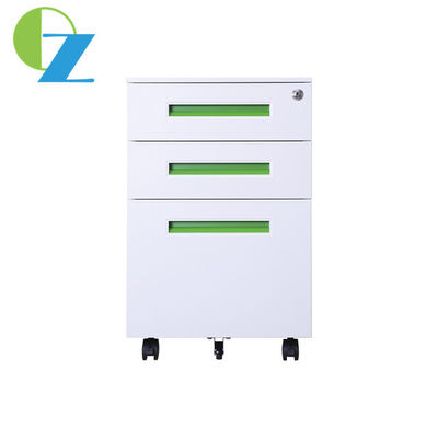 Customized Metal Mobile Pedestal Cabinet Assembled Structure 3 Drawers Filing Cabinet