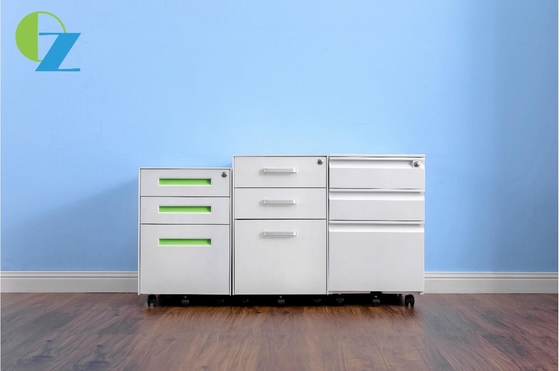 Office Mobile Pedestal Filing Cabinet With Keys Steel With 3 Drawers