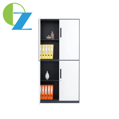 12mm Slim Metal Storage Cabinet Filing 4 Door For Office