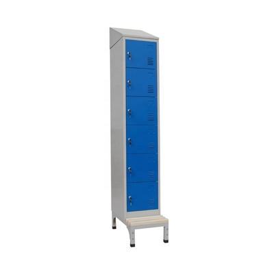 Small Office Metal 4 Door Steel Lockers RAL Color 1.2mm Thickness