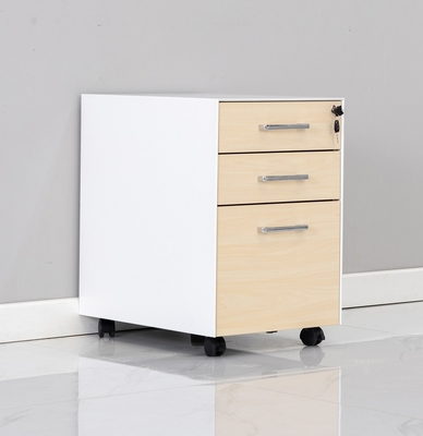 Wood And Steel Available Mobile Pedestal Cabinet Pickling Surface