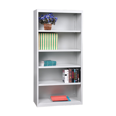 Steel Four Shelves Book Storage Metal Filing Cupboard Rack Without Doors