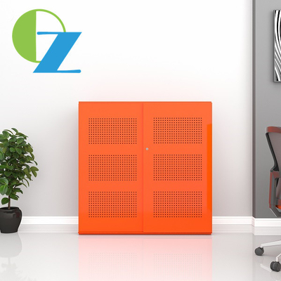 Metal Sliding Door Steel Office Cupboard With Hole H1200*W1200*D500mm