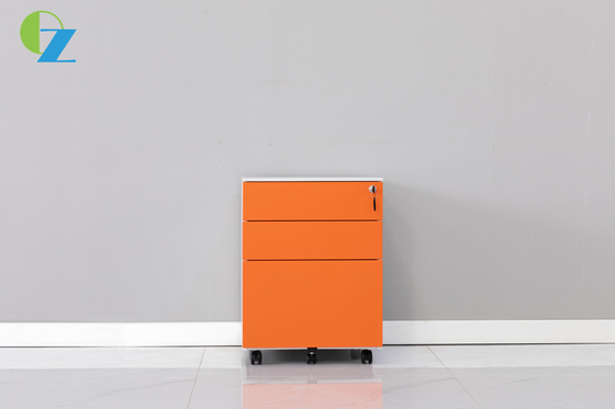 460MM Width Curved Drawer 3 Mobile Pedestal Cabinet For Office Furniture