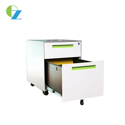 ISO9001 Modern 0.7mm Metal Mobile Pedestal 3 Drawer Rolling File Cabinet