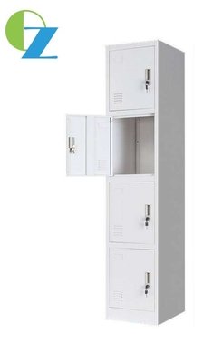 Modern Style Steel Office Lockers 4 Door Metal Lockers  Corrosion Protection