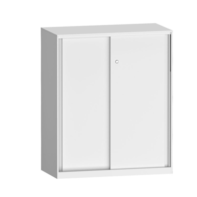 Small Sliding Door 12MM Edge Steel Office Filing Cupboard Manufacturers