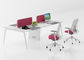 Commercial 4 Person Office Workstation Partition Furniture Modern Design