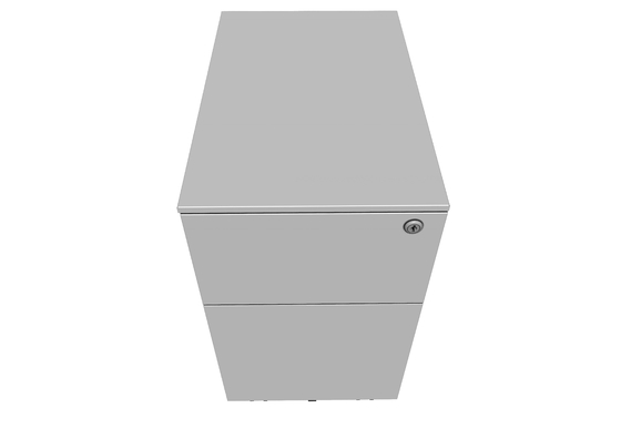 Steel Mobile Mini Pedestal Metal Storage Cabinet 2 Drawer Document Office