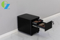 Steel 2 Drawer Arc Edge Mobile File Pedestal With Rolling Storage Cabinet