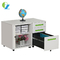 Office Metal Mobile Tambour Caddy File Storage Cabinet With White Color