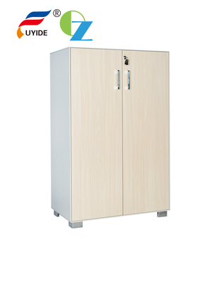 White Slim 5mm Edge Swing Wooden Door Cabinet Height 1200mm For Office